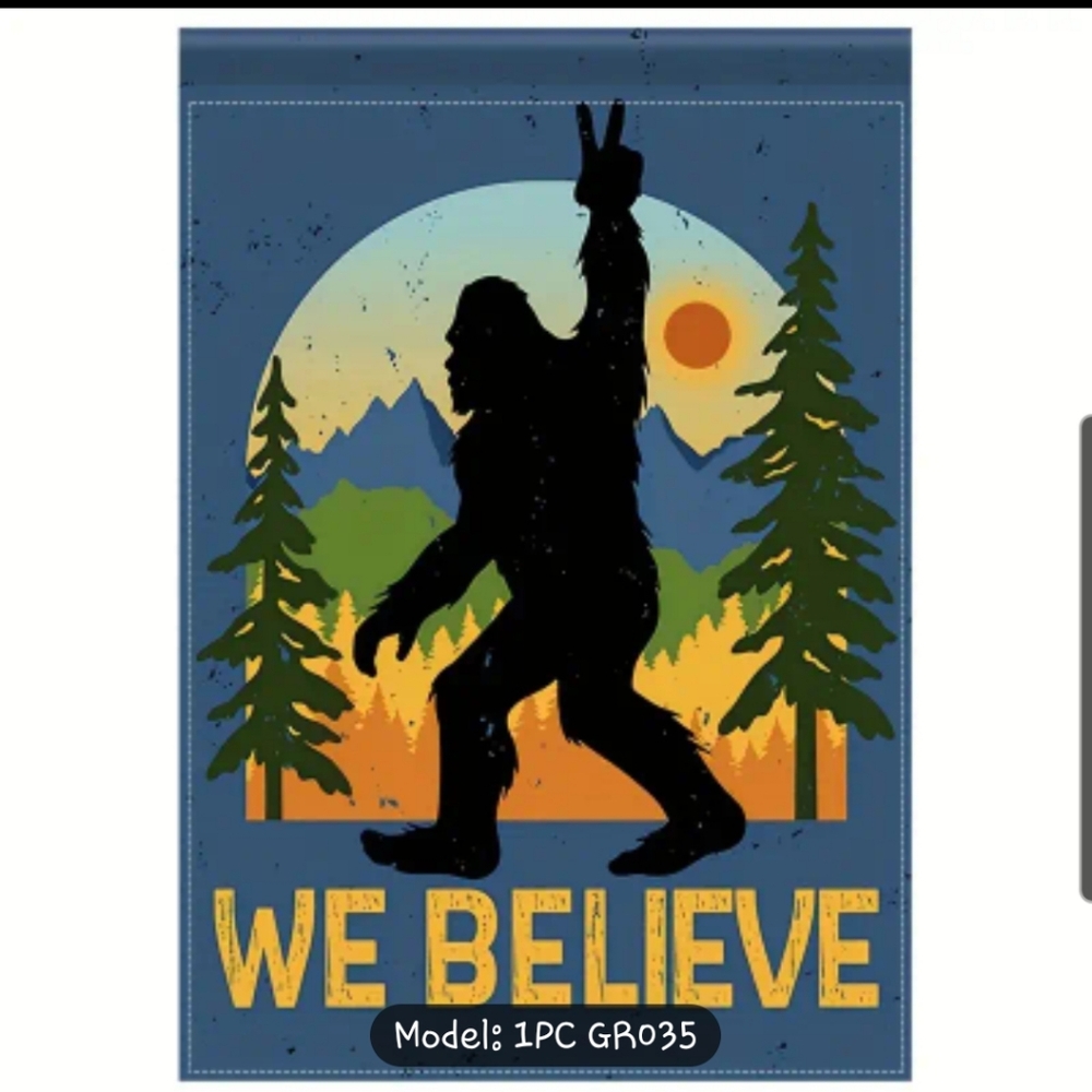 Garden Flag Sasquatch